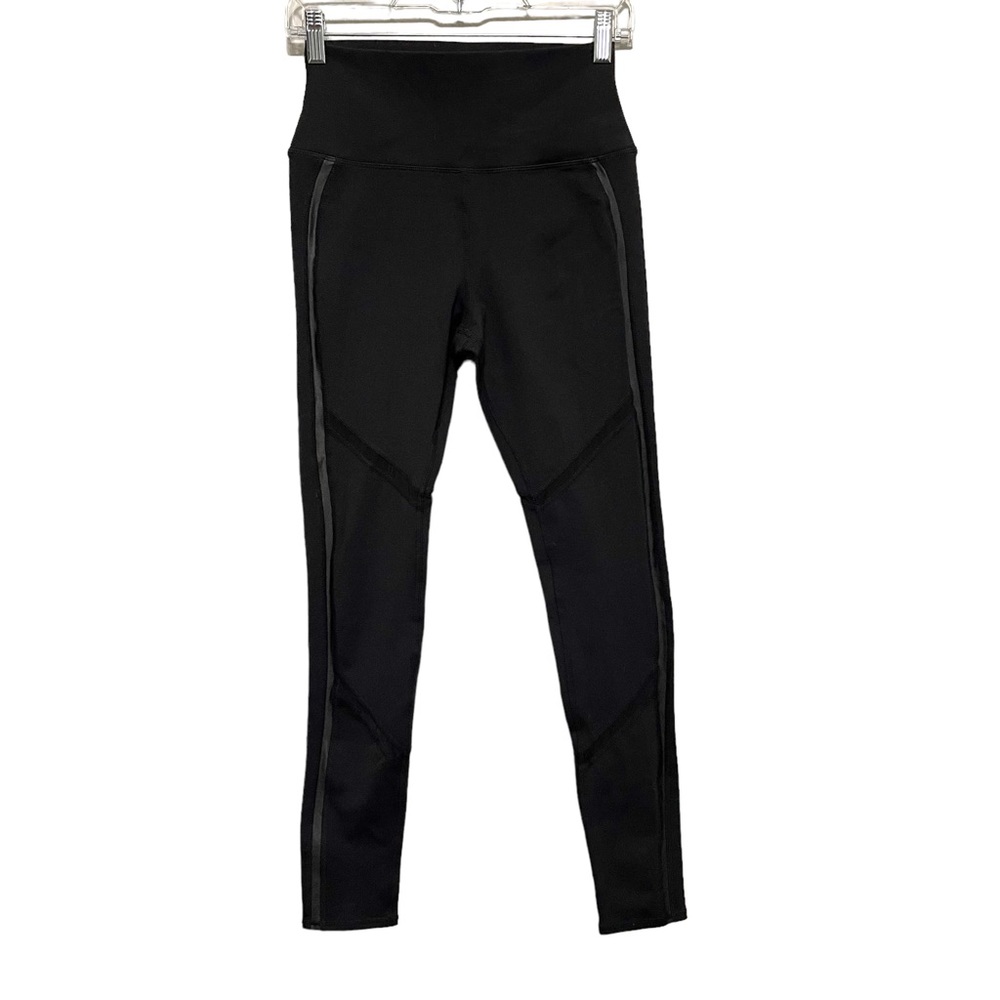 ALO Yoga High Rise Athletic Leggings Black Full Length Yoga Womens Medium